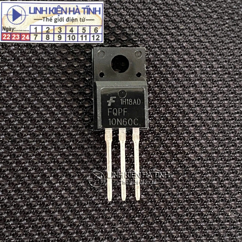 MOSFET N-CHANNEL FQPF10N60C 10N60C 10N60 10A 600V TO-220 mới chính hãng -BD15
