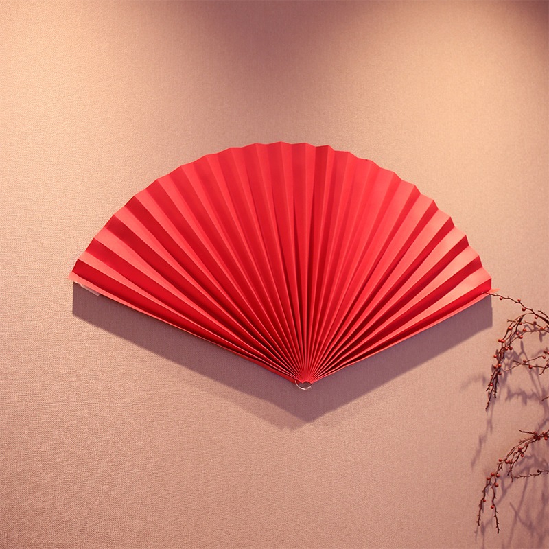 Quạt giấy gấp nếp sẵn size đại trang trí decor lễ tết, đám cưới, sự kiện - Kem Shop K54