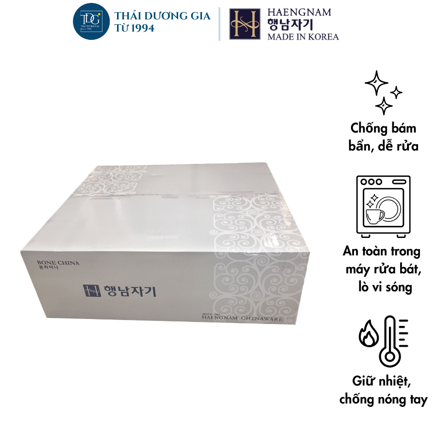 Bếp nến giữ nhiệt thức ăn sứ xương Hàn Quốc Haengnam CF6104