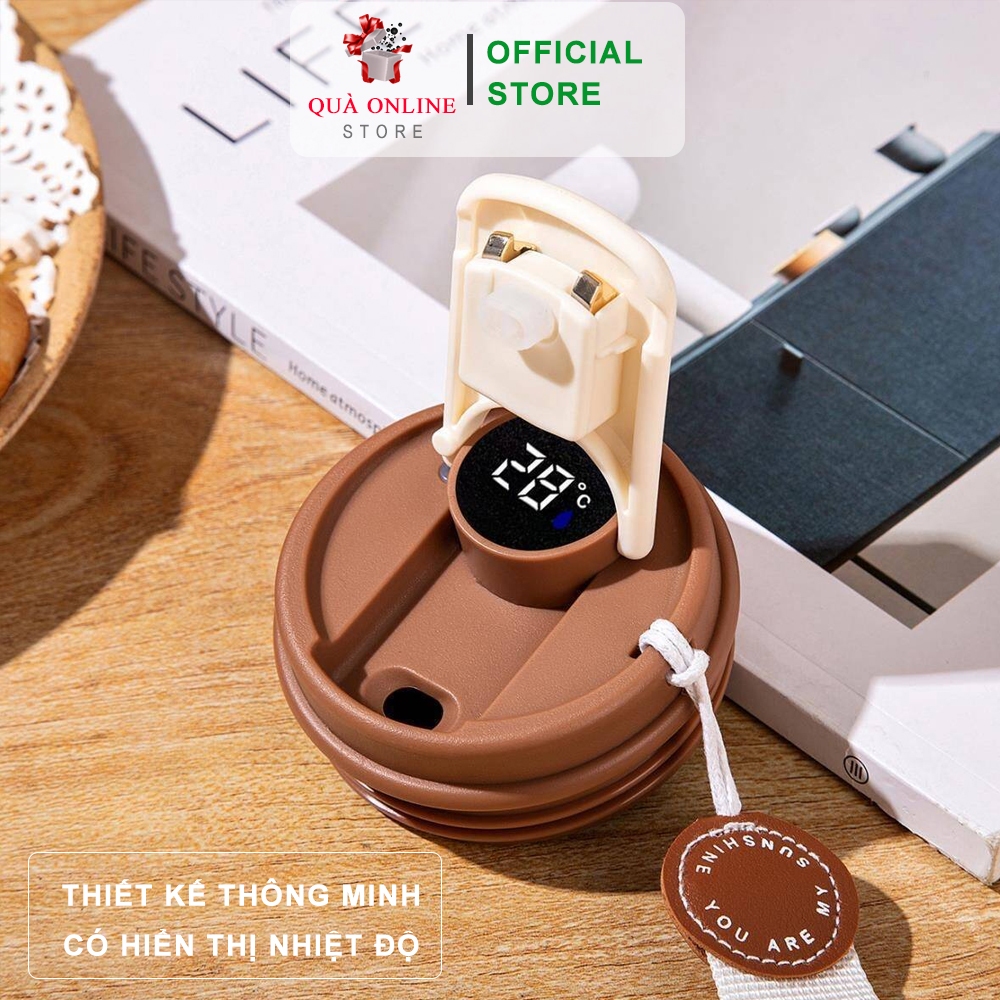 Ly giữ nhiệt Coffee Inox cao cấp hiển thị nhiệt độ khắc tên theo yêu cầu | Cốc giữ nhiệt Chính hãng