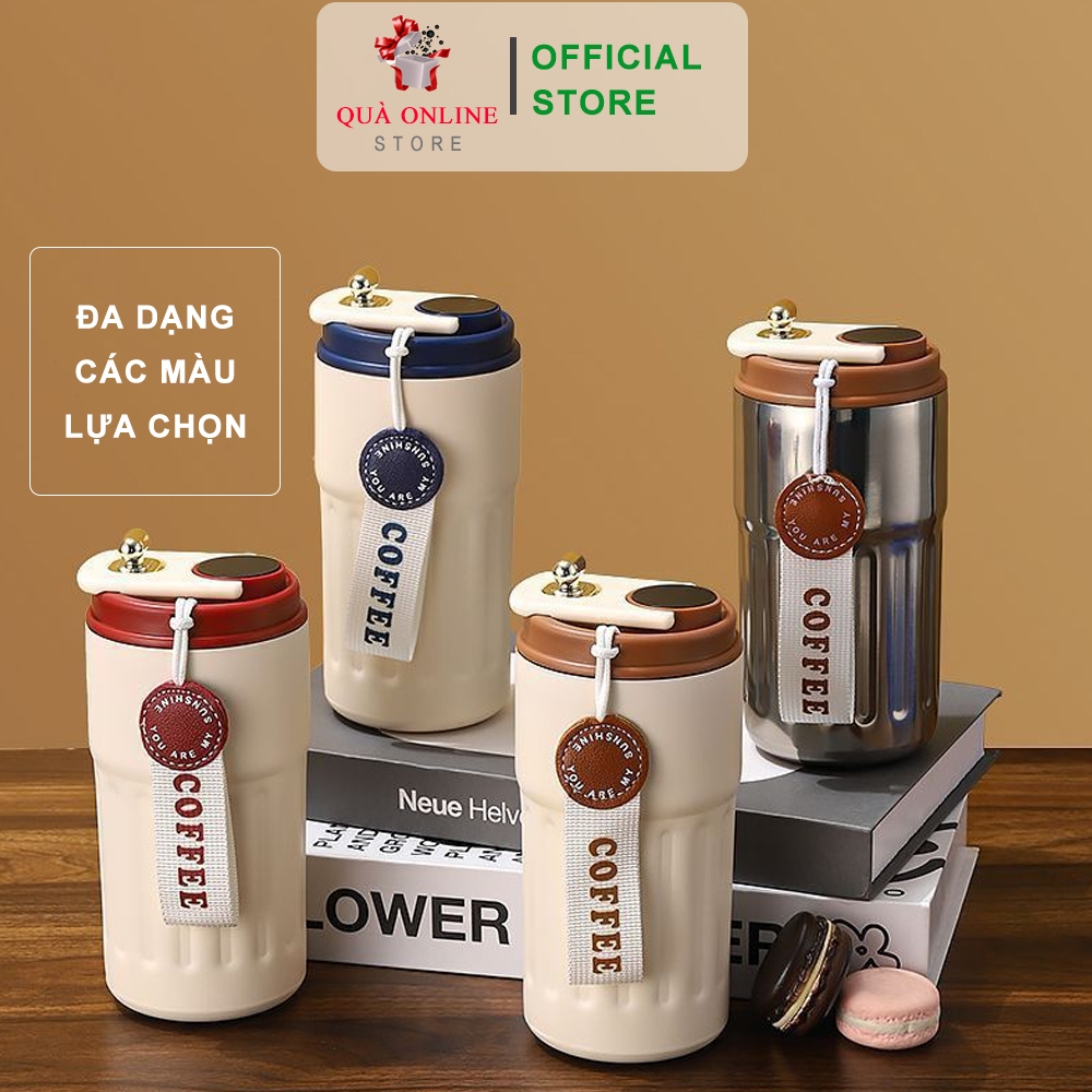 Ly giữ nhiệt Coffee Inox cao cấp hiển thị nhiệt độ khắc tên theo yêu cầu | Cốc giữ nhiệt Chính hãng