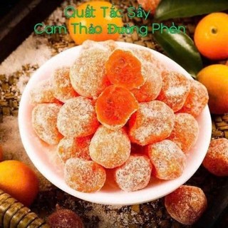 Quất Tắc Sấy CamThảo Dẻo Mềm Thơm Ngon,chua chua ngọt ngọt,vị cay nhẹ,bổsung nhiều vitamin,tốt cho sức khỏe.