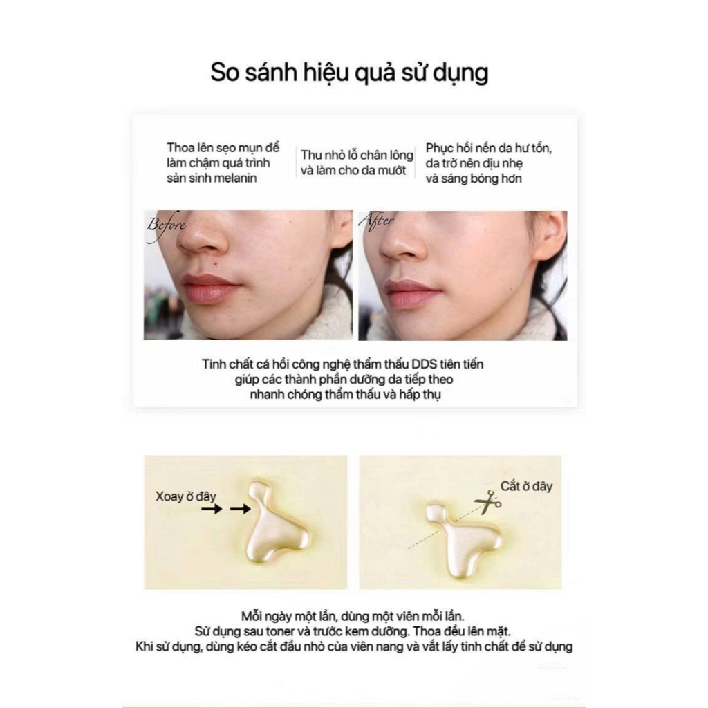 Serum sụn mũi cá hồi DDS Richness Capsule của Nhật 48 viên