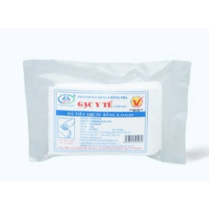 Gạc y tế tiệt trùng Đông Pha  5x6cm / 8x9cm / 10x10cm