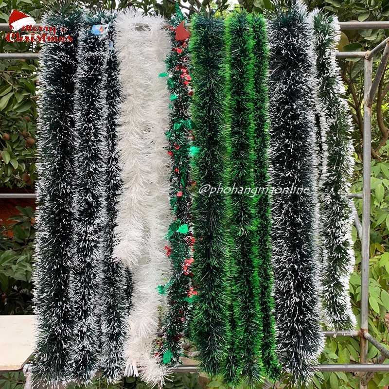 [2 cỡ] Dây chồn, dây thông, dây kim tuyến trang trí cây thông, làm vòng nguyệt quế Noel giáng sinh