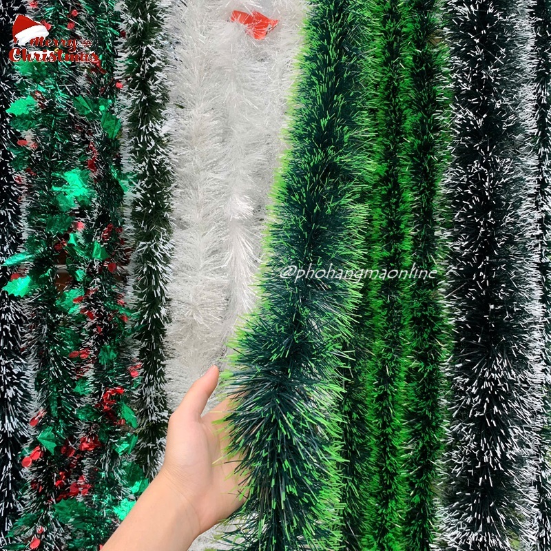 [2 cỡ] Dây chồn, dây thông, dây kim tuyến trang trí cây thông, làm vòng nguyệt quế Noel giáng sinh