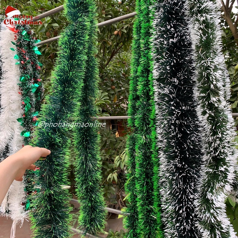 [2 cỡ] Dây chồn, dây thông, dây kim tuyến trang trí cây thông, làm vòng nguyệt quế Noel giáng sinh