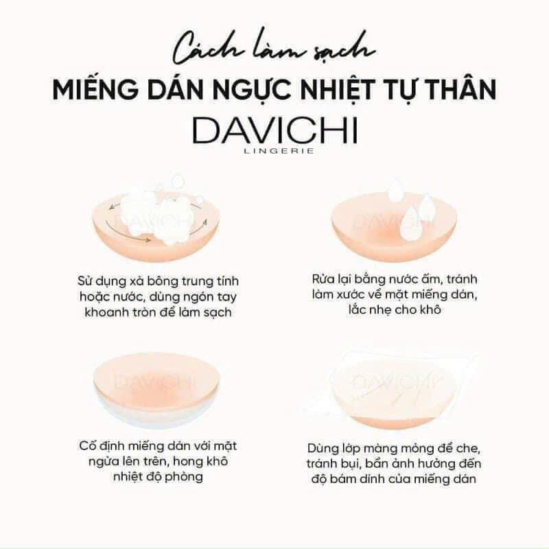 Davichi  Miếng dán nhiệt tự thân Sweatproof nipple covers