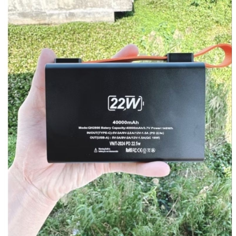 ndk.hcm box ( chưa pin) sạc dự phòng 8 cell 21700 vỏ nhôm có quai sách ...