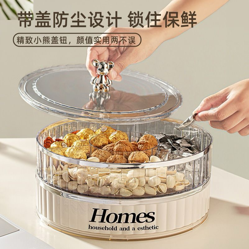 Khay đựng đồ tết, đồ ăn 3 tầng nhiều ngăn