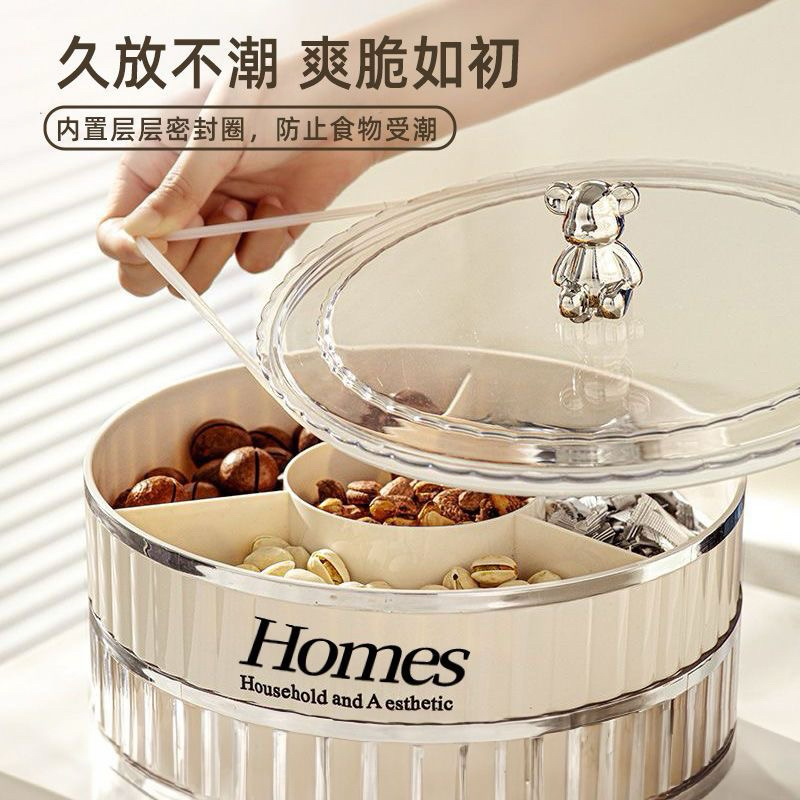 Khay đựng đồ tết, đồ ăn 3 tầng nhiều ngăn