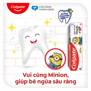 Bộ 2 Kem đánh răng Colgate Minion cho bé hương dâu 80g