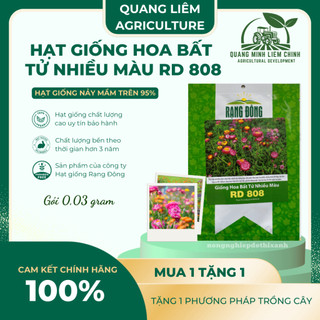 Hạt giống Hoa Bất Tử Nhiều Màu RD 808 (0,03gram~40 hạt) thân cao 80-100cm, trồng quanh năm