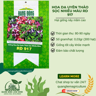 Hạt giống Hoa Dạ Uyên Thảo Sọc Nhiều Màu RD 917 (0,03gram~300 hạt) dễ chăm sóc, trồng quanh năm