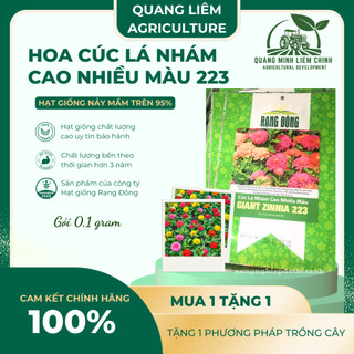 Hạt giống Hoa Cúc Lá Nhám Cao Nhiều Màu Giant Zinnia 223 (0,1gram~20 hạt)