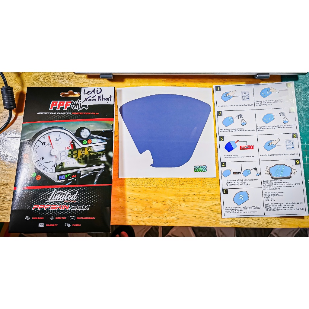 PPF Honda Lead 2025. dán bảo vệ đồng hồ xe , hàng nhập khẩu
