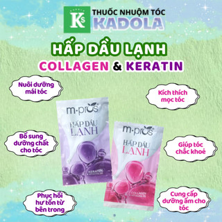 Hấp Dầu Lạnh m.pros Keratin Vitamin B5 và Collagen Vitamin B5 - Dạng gói 10ml | Thuốc nhuộm tóc Kadola