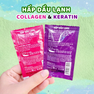 Hấp Dầu Lạnh m.pros Keratin Vitamin B5 và Collagen Vitamin B5 - Dạng gói 10ml | Thuốc nhuộm tóc Kadola