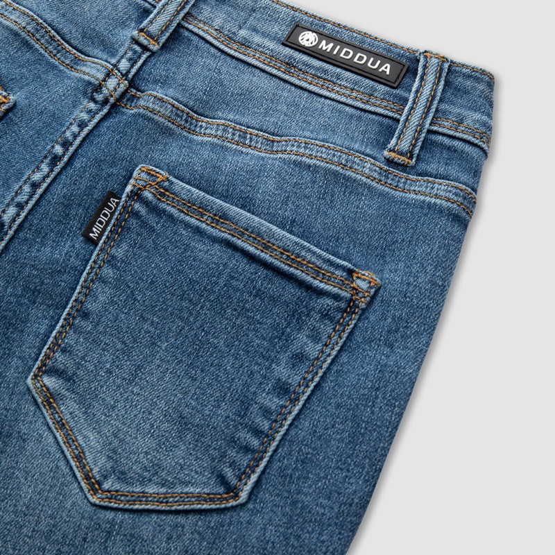 MIDDUA - JN201 Quần skinny denim co giãn, có túi