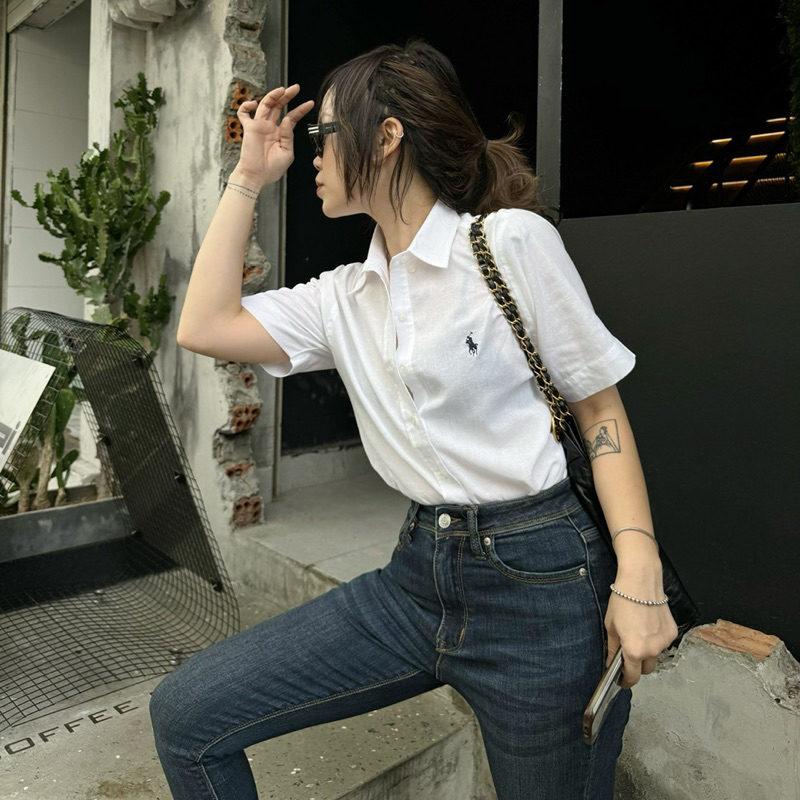 MIDDUA - JN201 Quần skinny denim co giãn, có túi