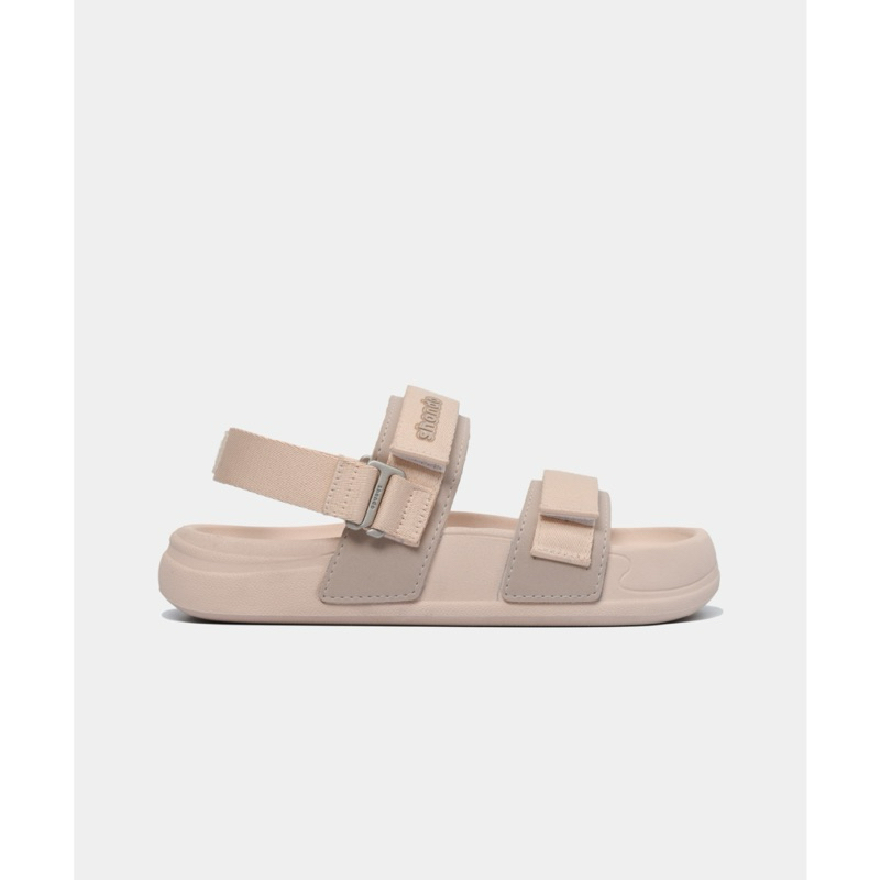 Ảnh Giày sandal nam nữ Shondo bánh mì Platy 5 khoen gài màu HỒNG PL57095 2