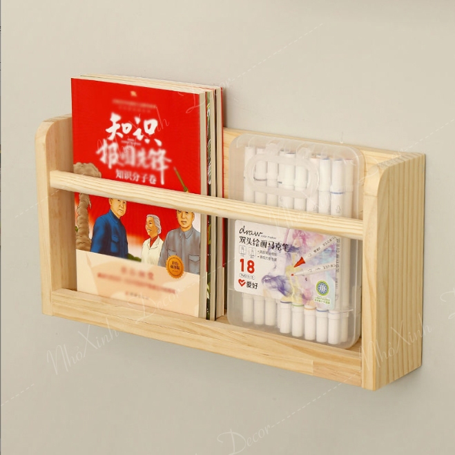 Giá sách treo tường, kệ sách treo tường, kệ trang trí treo tường đa năng