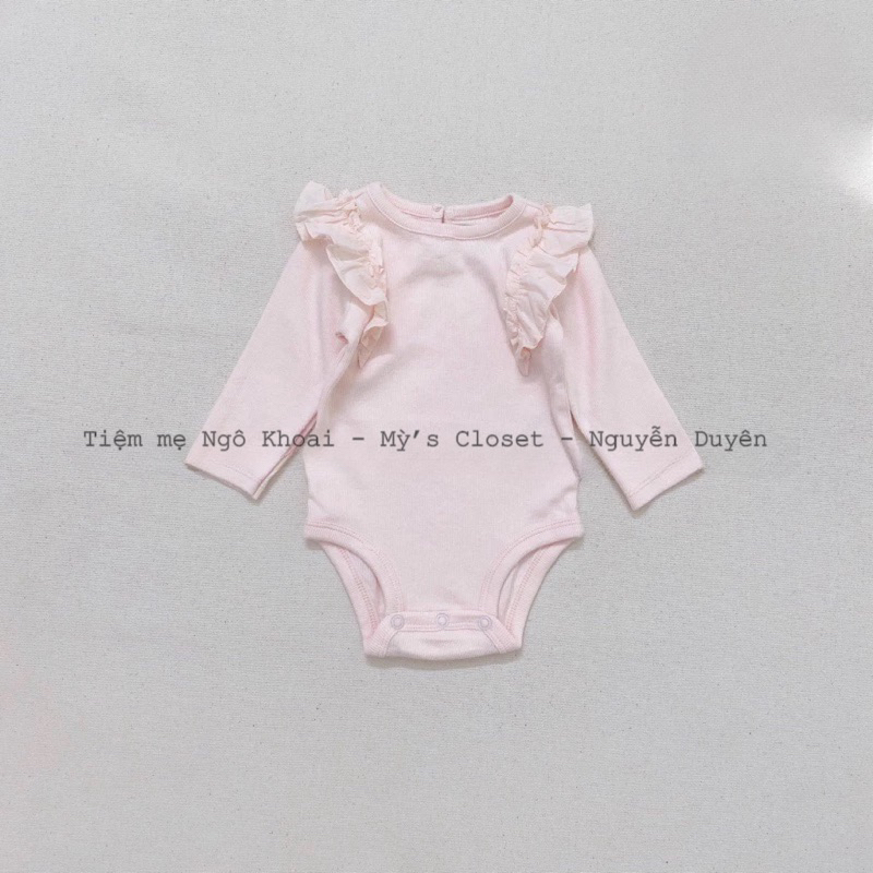[MD150] 3-24m Bodysuit dài tay chất liệu cotton mềm mịn cho bé