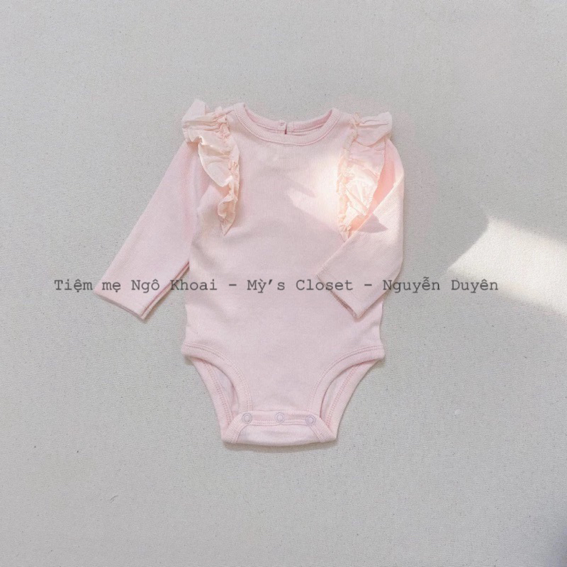 [MD150] 3-24m Bodysuit dài tay chất liệu cotton mềm mịn cho bé