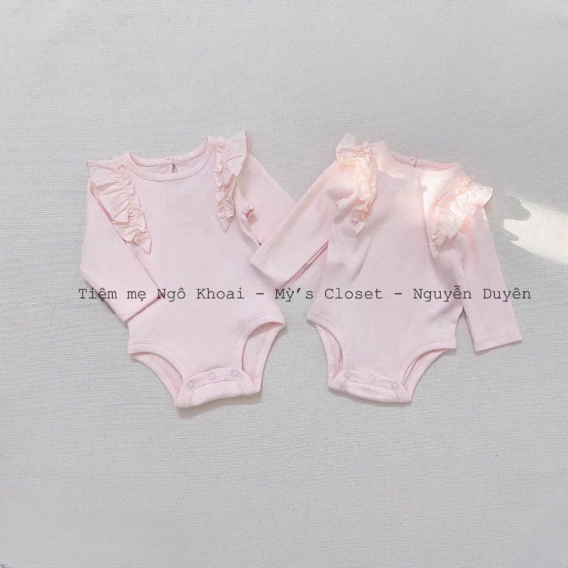 [MD150] 3-24m Bodysuit dài tay chất liệu cotton mềm mịn cho bé