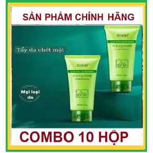 Combo 10 hộp Tẩy da chết mặt Ginbi 100g chiết xuất Nha Đam