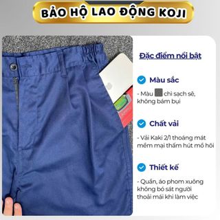 Bộ Đồ Bảo Hộ Lao Động Quần áo bảo hộ lẻ có Phản Quang Chất vải kaki nhẹ thoáng mát