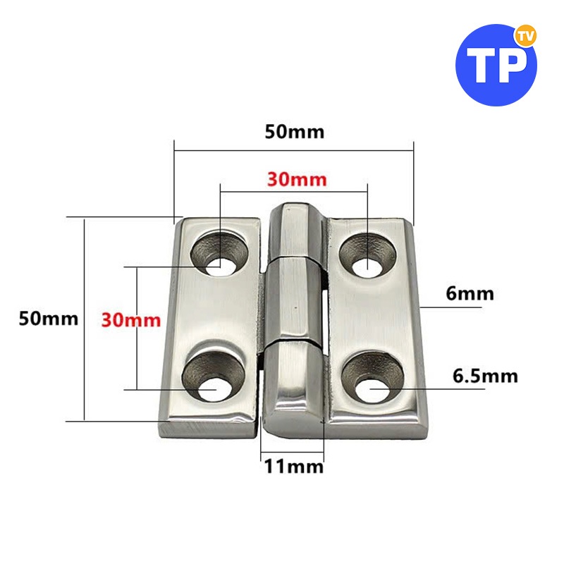 Bản lề inox 304 50x50x6mm/ bản lề inox 304 50x50 dày 6ly | Shopee Việt Nam