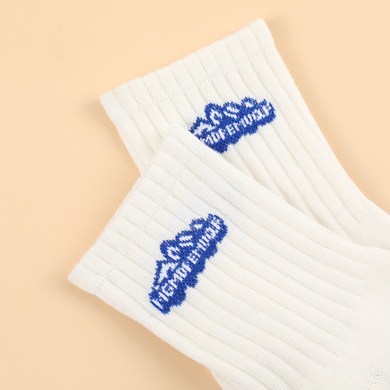 Tất vớ nam nũ cổ cao basic phong cách vintage Hàn Quốc chất cotton co giãn ấm áp HANASO TD076