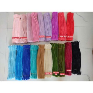 [có sẵn - hỏa tốc hcm] bó 50/100 sợi Kẽm Nhung Loại 1 Làm Hoa Handmade Màu Pastel Lông Dày Mịn nhiều màu AG.FASHION