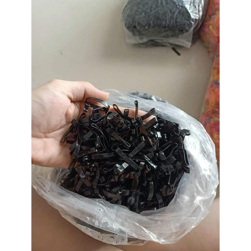Dây thun đen cột tóc-Bịch 50gr