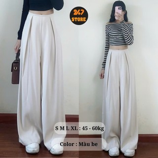 247Store - Quần ống rộng cạp cao tôn dáng chất GOLD phong cách Q.ongrong389 - P2K4