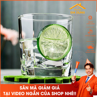 Bộ 6 ly cốc thủy tinh uống nước chịu nhiệt 4 ,5 cạnh