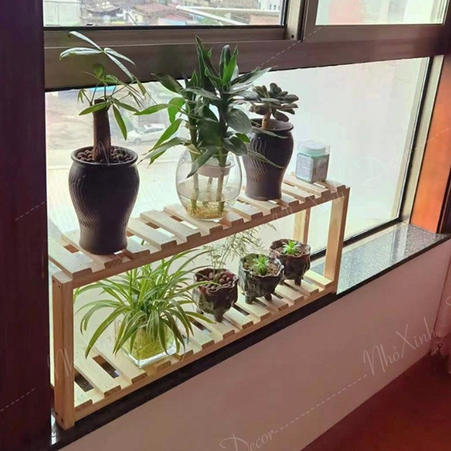 Kệ ban công, kệ sen đá cây cảnh, Kệ decor trang trí nhà, chung cư, quán cafe, homestay
