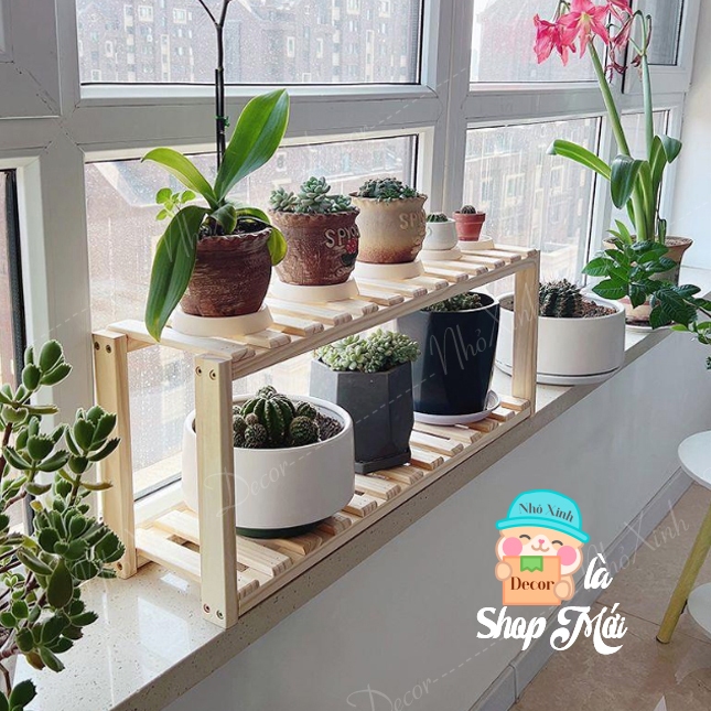 Kệ ban công, kệ sen đá cây cảnh, Kệ decor trang trí nhà, chung cư, quán cafe, homestay
