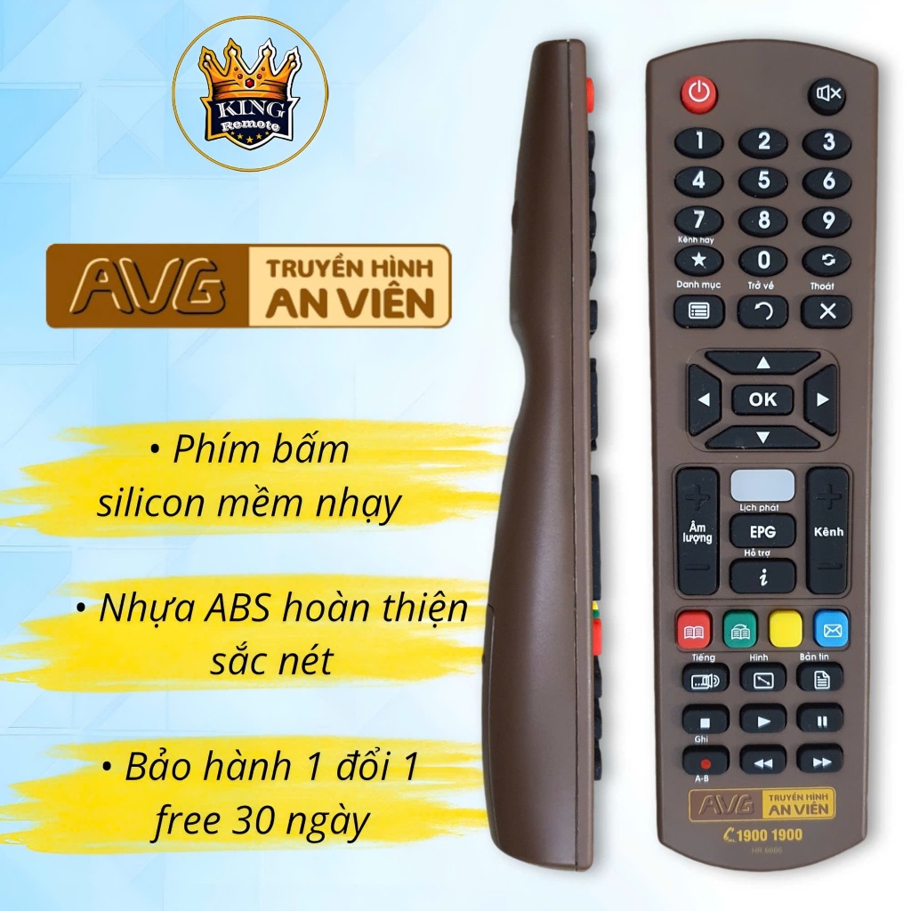 Điều khiển đầu thu AVG , Remote đầu thu AN VIÊN hàng chính hãng ...