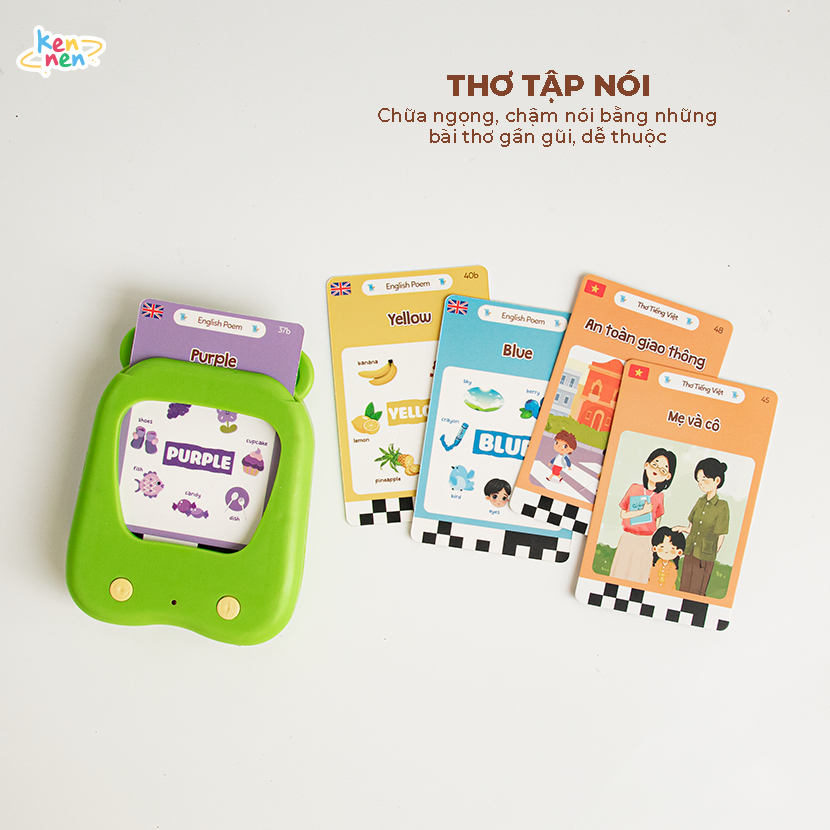 Máy đọc song ngữ 100 truyện thơ Anh Việt Kennen 100Plus - bảo hành 6 tháng