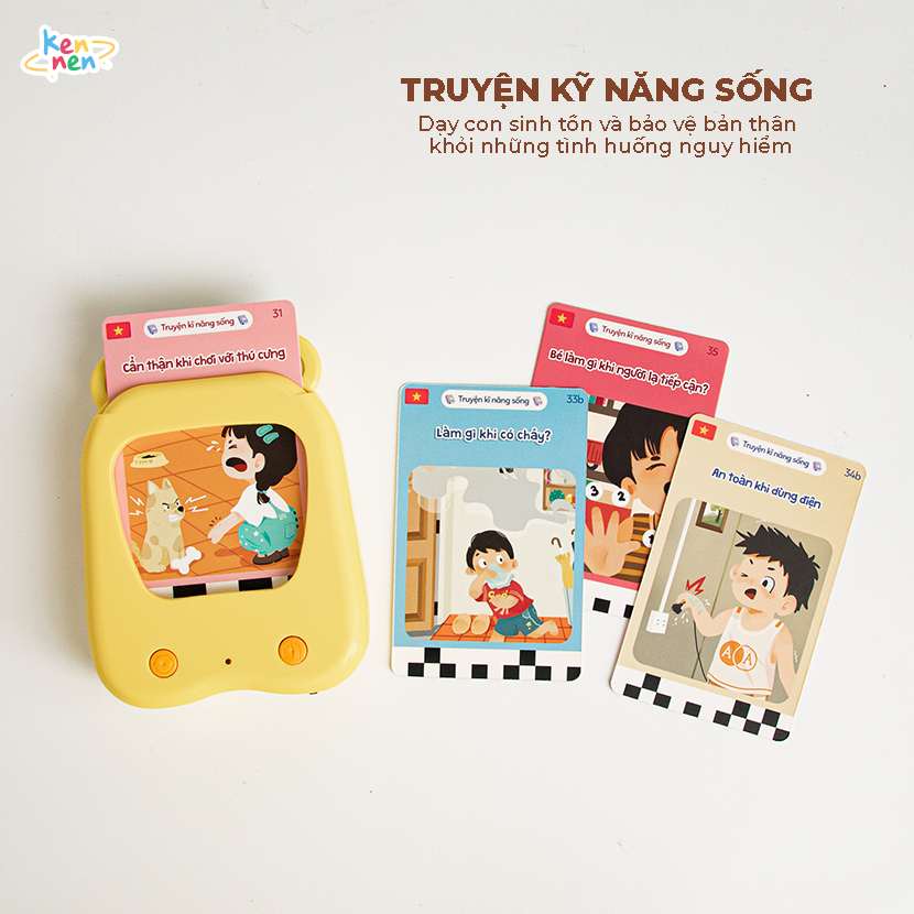 Máy đọc song ngữ 100 truyện thơ Anh Việt Kennen 100Plus - bảo hành 6 tháng