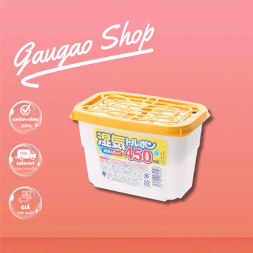 Hộp hút ẩm KOKUBO SAKUKO 450ml, chất hút ẩm tủ giày, tủ quần áo, khử mùi hiệu quả, tránh nấm mốc, nồm ẩm nội địa Nhật