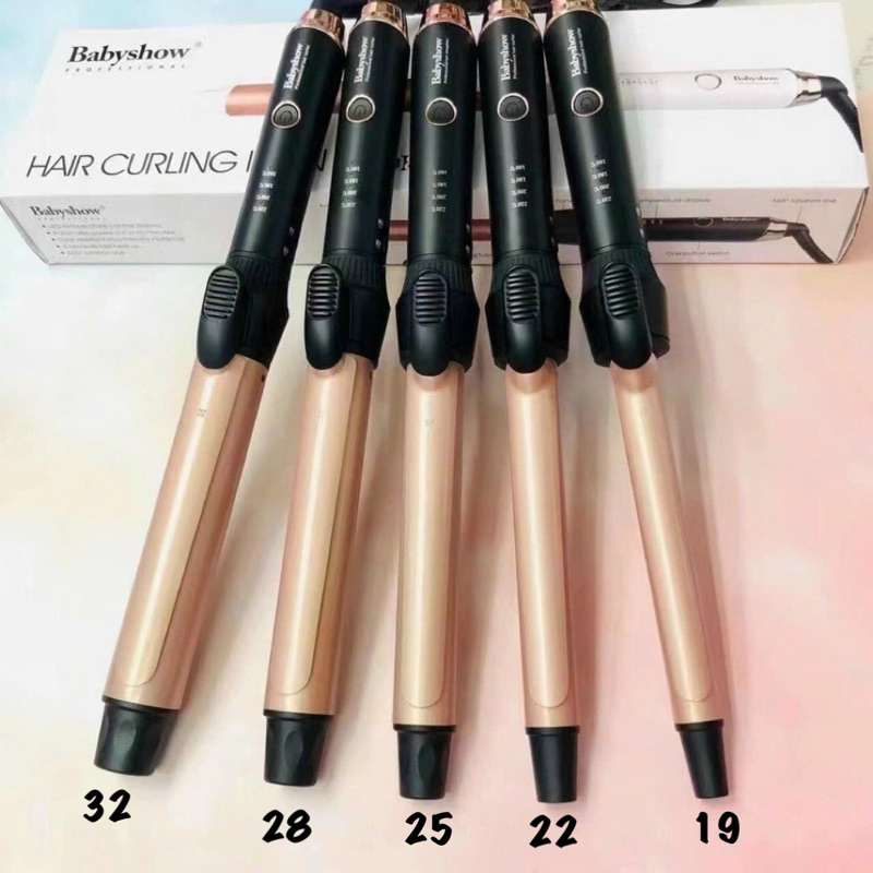Máy Uốn Tóc Babyshow Chính Hãng – 5 Size Lọn – Điều Chỉnh Nhiệt – Chống Gãy Rụng – Tóc Đẹp Chuẩn Salon Tại Nhà