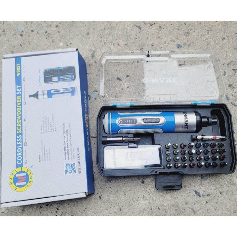 3.7V Máy Vặn Vít Dùng Pin 36 chi tiết C-MART W0057 Ngắt lực Điện Tử 4 Cấp  Số | Shopee Việt Nam