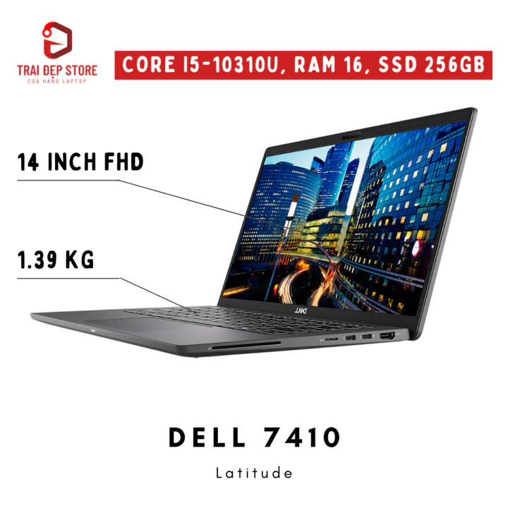 Laptop Dell Latitude 7410 Core i5 gen 10, Ram 16GB, SSD 256GB