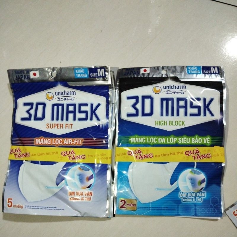 1 gói khẩu trang 3D MASK/UV 5 Chiếc/gói