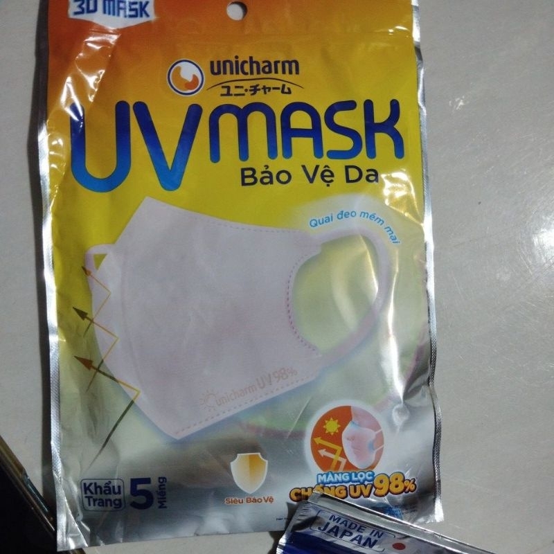 1 gói khẩu trang 3D MASK/UV 5 Chiếc/gói