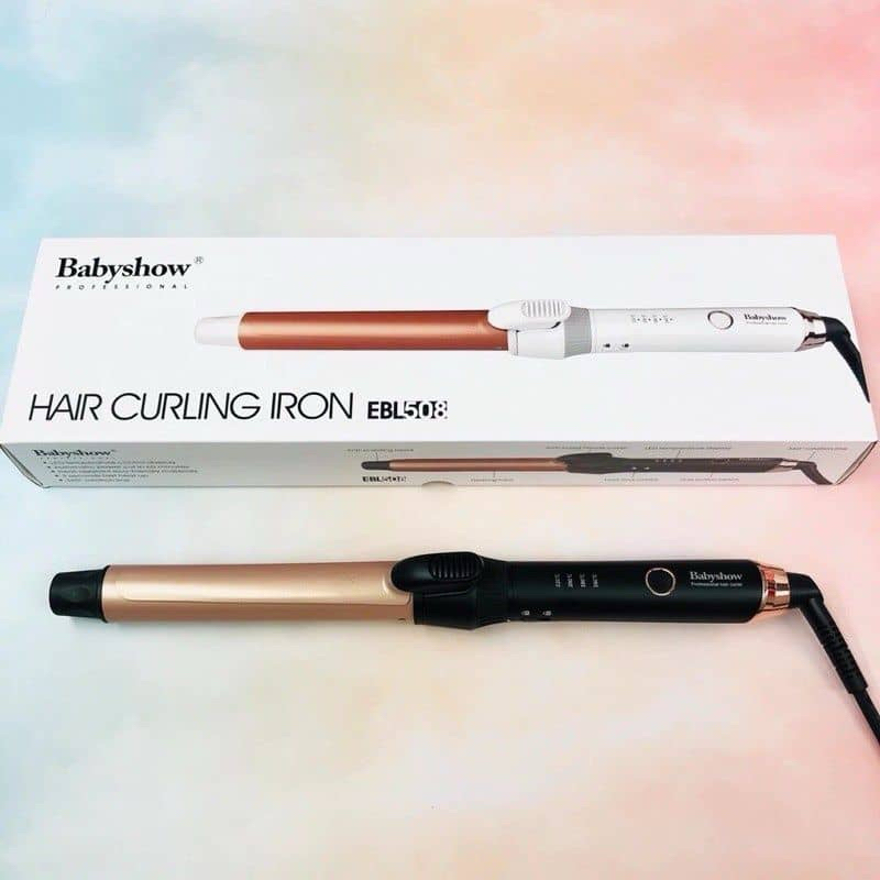 Máy Uốn Tóc Babyshow Chính Hãng – 5 Size Lọn – Điều Chỉnh Nhiệt – Chống Gãy Rụng – Tóc Đẹp Chuẩn Salon Tại Nhà
