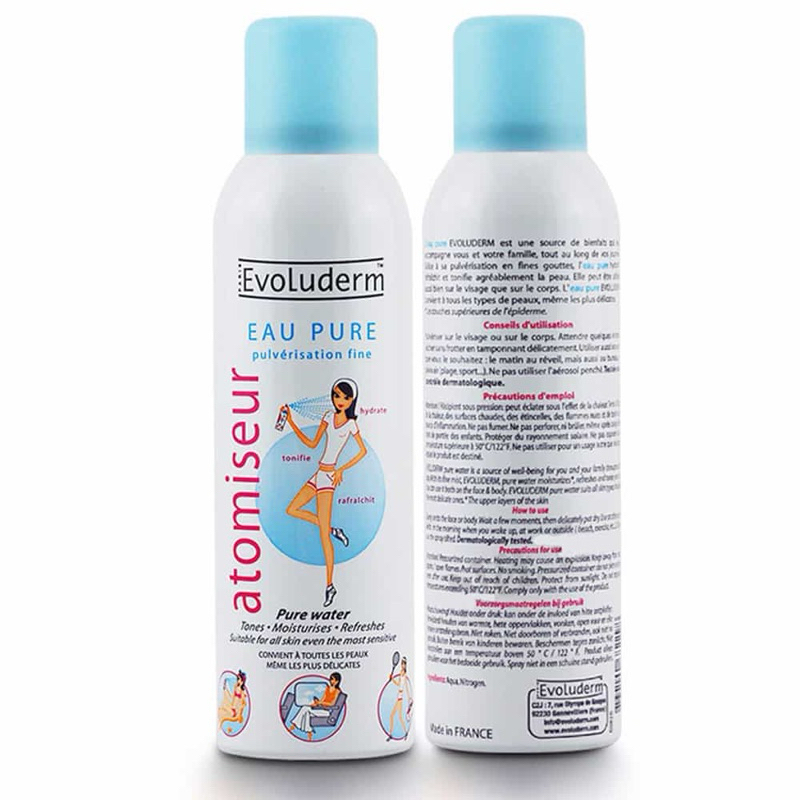 Xịt khoáng cấp ẩm Evoluderm 125ml-400ml. Sản phẩm giúp da ko bị thô ráp.